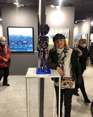 Nouna nello studio: Expo ART EN CAPITLE  SALON DES ARTISTES FRANCAIS GRAND PALAIS ÉPHÉMÈRE Février 2022 titre ANGELA