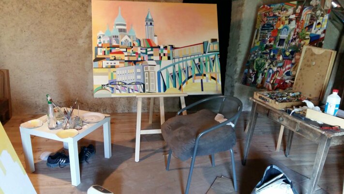 Catherine Sénéchal im Studio: Mon atelier dans le Berry !