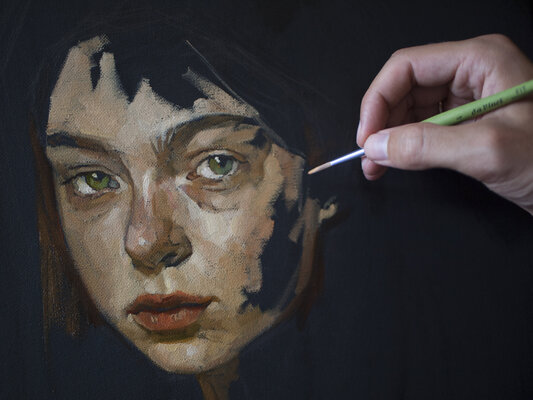 Oleksii Gnievyshev nello studio
