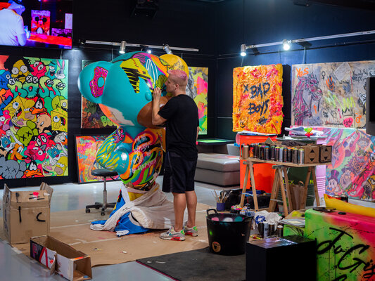 JoGis Art dans le studio