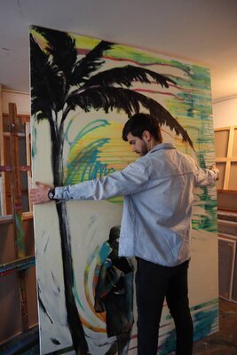 Yaroslav Yasenev im Studio: Art is my life , art is my air . One day in my beautiful studio