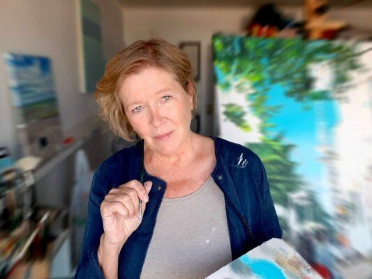 Ulla Kutter in the Studio