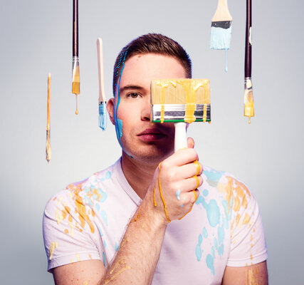 Kevin Wilczewski dans le studio: Photo-Credit: AKB Fotografie
