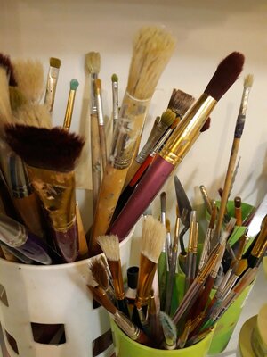 Olha Darchuk en el estudio