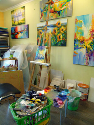 Olha Darchuk en el estudio