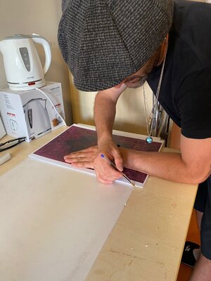 Murad Akbarli en el estudio: Progress in studio. Opole, Poland 2024