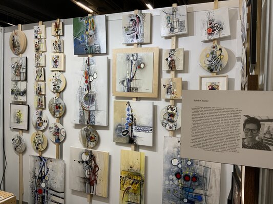 Sylvie Cloutier im Studio: SALON DES ARTS À MONTRÉAL 2023