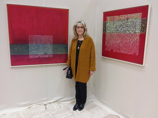 Andrée Cazin in de studio: Sur un lieu d'exposition Montmagny dans le Val-d'Oise