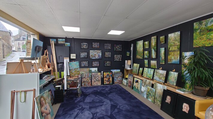 Nathalie Jaguin en el estudio: Galerie Nathalie Jaguin