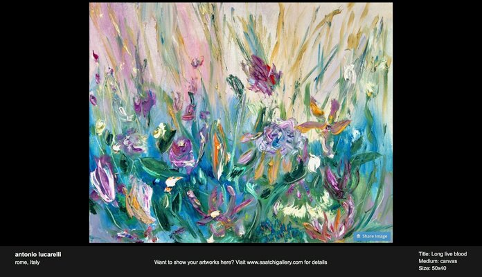 Antonio Lucarelli nello studio: Selezionato per Saatchi Gallery