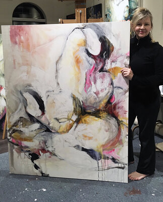 Jeanette Jarville en el estudio