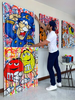 Esteban Vera dans le studio