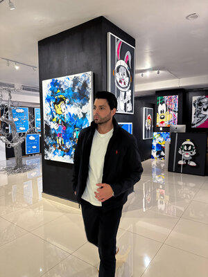 Esteban Vera dans le studio