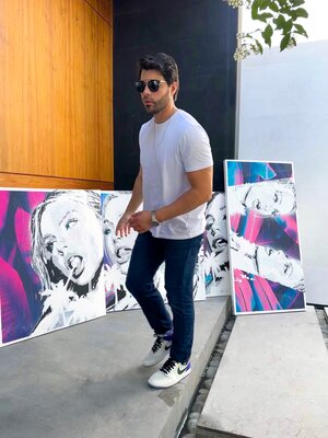 Esteban Vera dans le studio