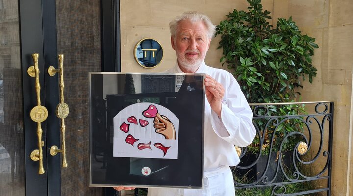 Alfredo Lopez in de studio: Il n'y a pas que la cuisine dans la vie ! M. Pierre Gagnaire, avec la toque customisée