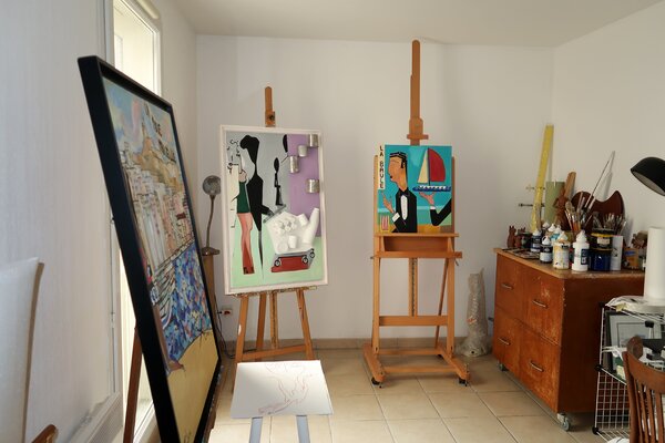 Richard Boigeol nello studio: ATELIER MARSEILLE