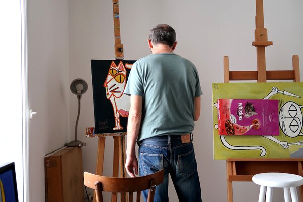 Richard Boigeol nello studio: ATELIER MARSEILLE 2022