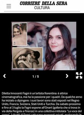 Diletta Innocenti Fagni in de studio