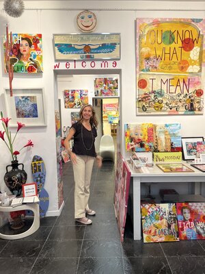 María Burgaz en el estudio