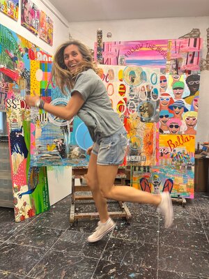 María Burgaz en el estudio