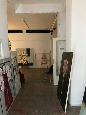 Karenina Fabrizzi en el estudio: Karenina´s Art studio