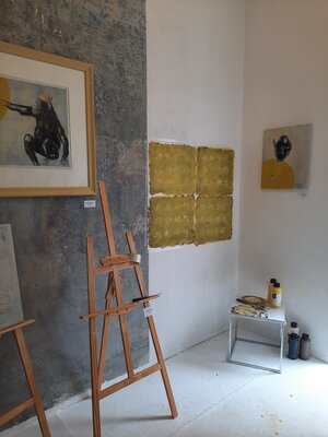Anja Spagl in the Studio