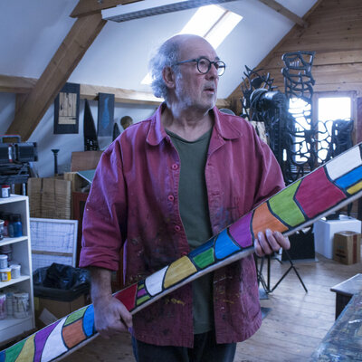 Marc Laffolay en el estudio: Une sculpture mise en couleurs (série "As Rivers Flow") - A painted sculpture ("As rivers Flow" series)