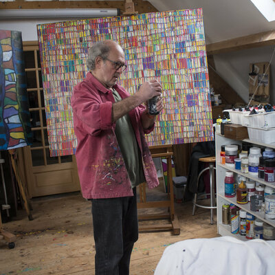 Marc Laffolay en el estudio: Atelier peinture - Painitng studio