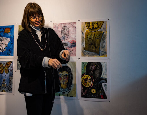 Hannah Berestizhevsky nello studio