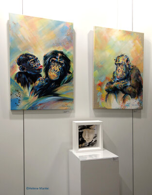 Helene Mantei in de studio: Art fair "Neue Art" 2022 Dresden