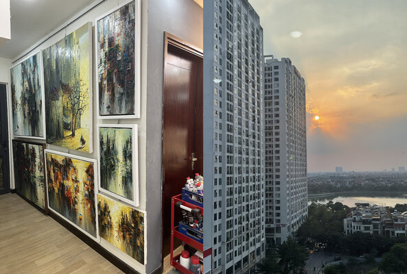 Quan Le im Studio: View from the studio