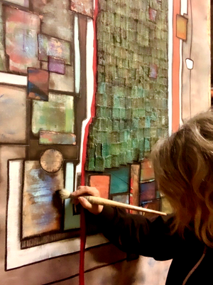 Jane Grieco in de studio