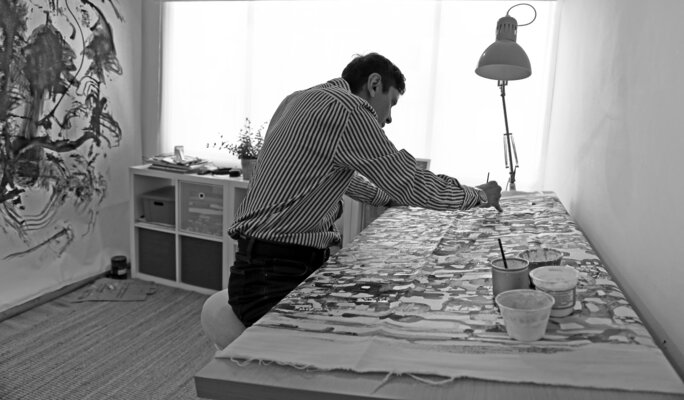 Fernando Jaramillo nello studio