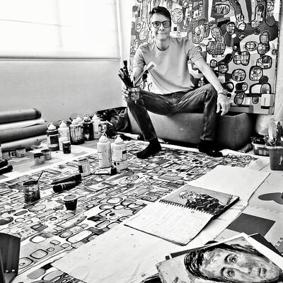 Fernando Jaramillo nello studio