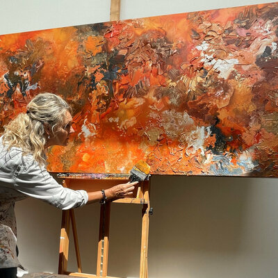 Ilona Hendriks nello studio