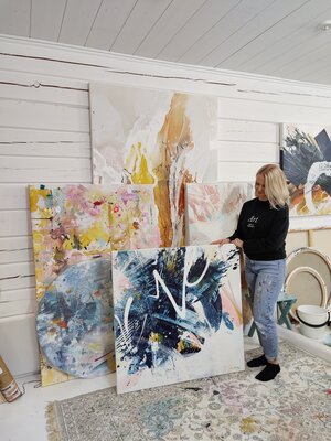 Lotta Sirén nello studio