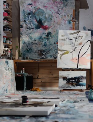 Lotta Sirén nello studio