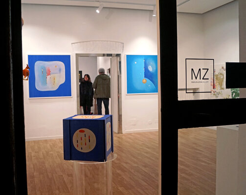 Carlo Olper nello studio: Connections - 2023 - MZ Gallery - Milano - Via Maroncelli