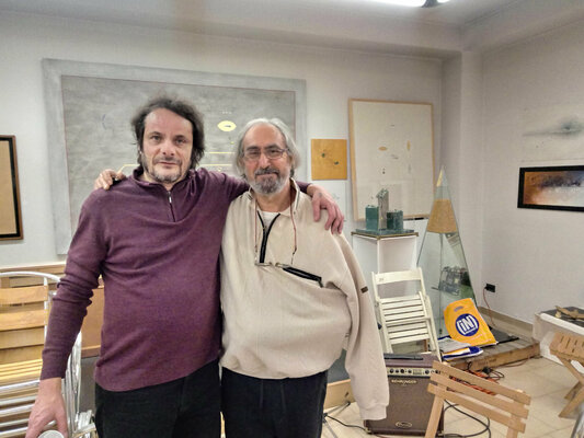 Carlo Olper nello studio