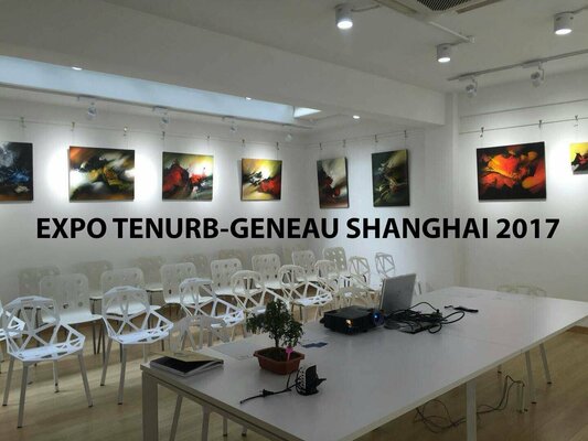 Alain Brunet "Tenurb-Géneau" in de studio: Expo  Ténurb-Géneau   Shanghai Design Museum  2017