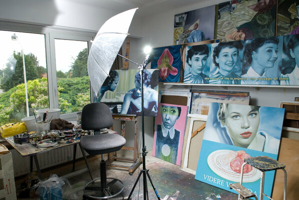 Jan Bollaert nello studio