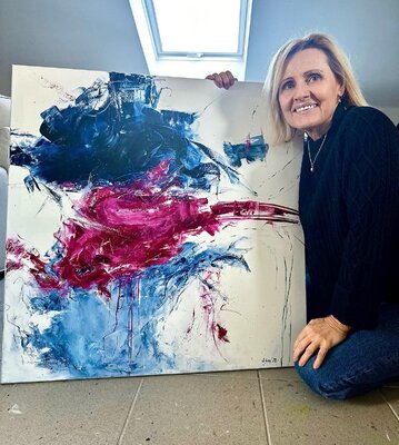 Sabine Kay nello studio: Eines meiner Werke
