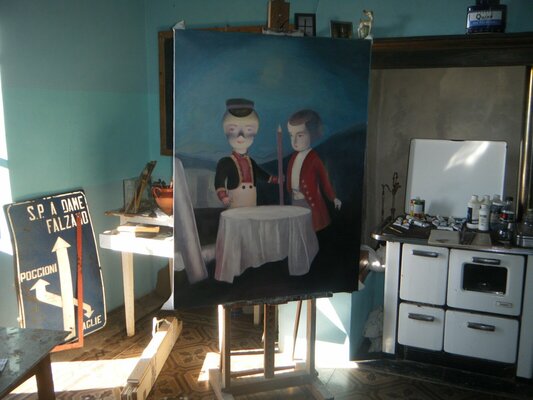 Catherine Denvir en el estudio