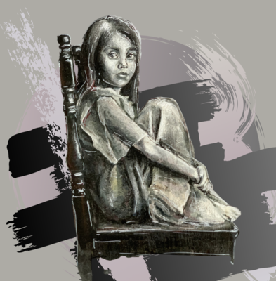 Enrica Toffoli in the Studio: La Bambina sulla Sedia