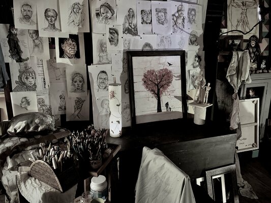 Enrica Toffoli in the Studio: Angolino dell'atelier