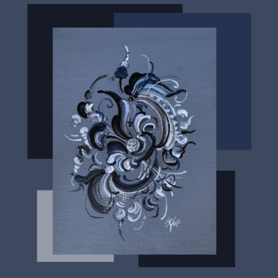 Enrica Toffoli in the Studio: Gray Blue
