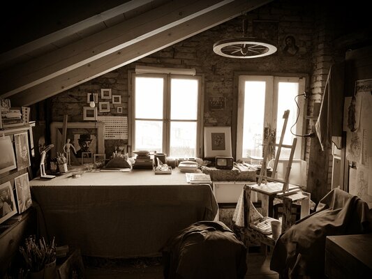 Enrica Toffoli in the Studio