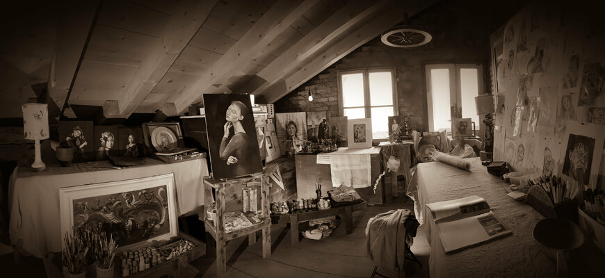 Enrica Toffoli in the Studio: Work in progress