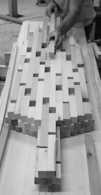 Manfred Hellweger in the Studio: work in progress human flow FARBAUTI