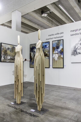 Manfred Hellweger in the Studio: exhibition ART Innsbruck 2020
